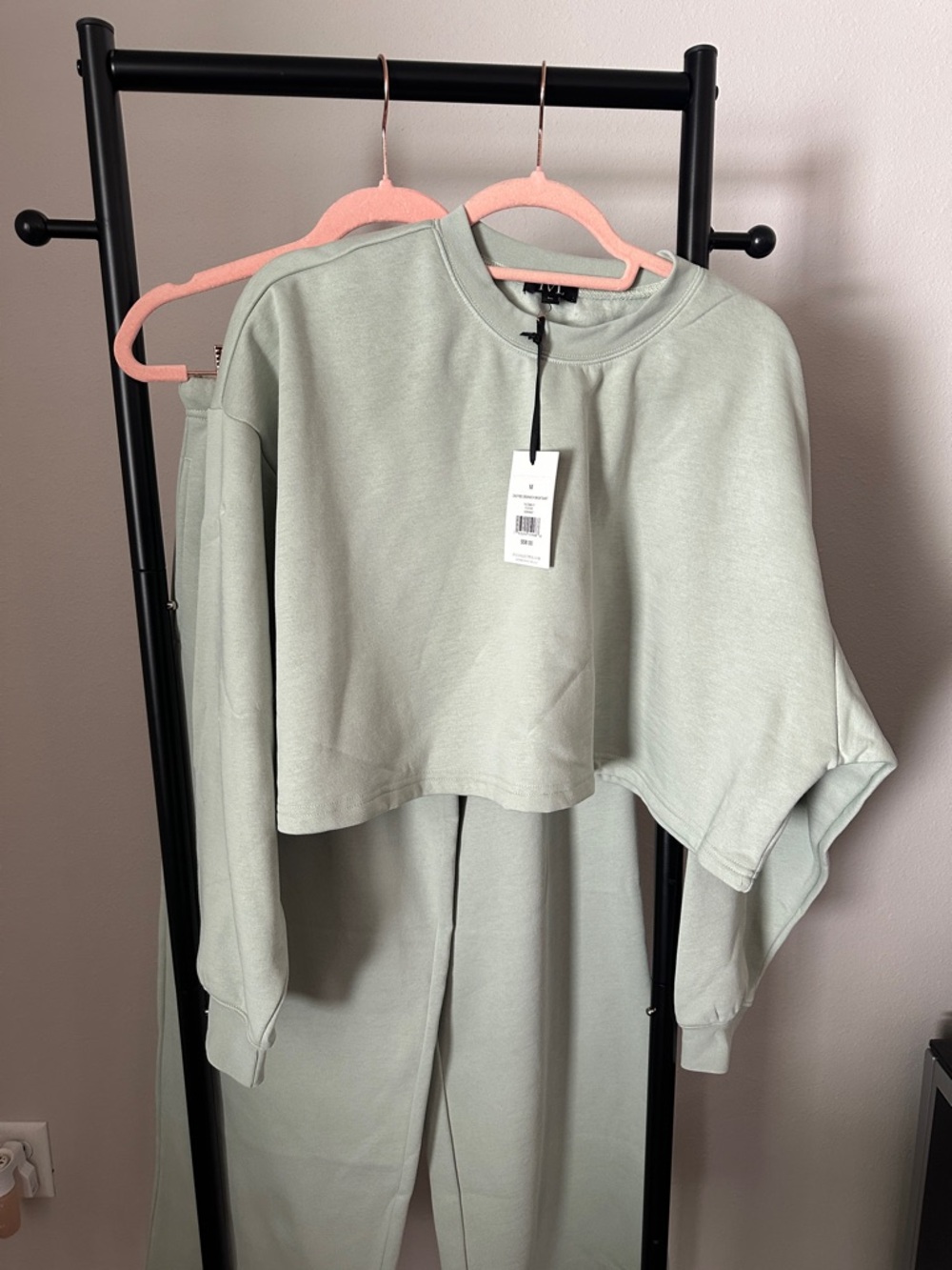 Cropped Sage Crewneck Sweatshirt - Women